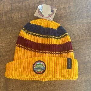 Pendleton Unisex Cap Beanie Yellowstone National Park Stripes Yellow New cl